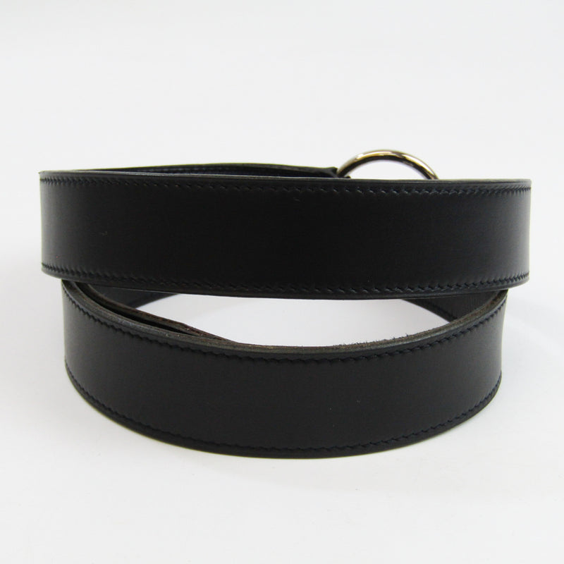 Hermes Pelerin Unisex Leather Standard Belt Black 115