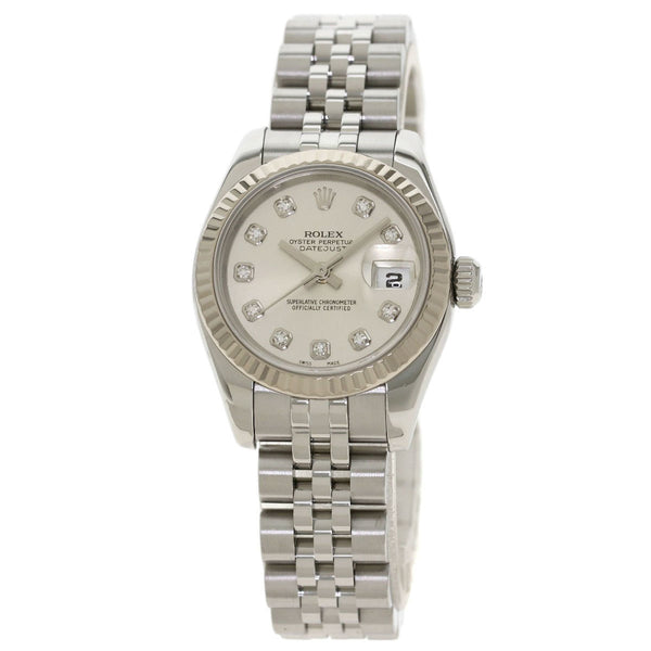 Rolex 179174G Datejust 10P Diamond Watch Stainless Steel / SS K18WG Ladies ROLEX