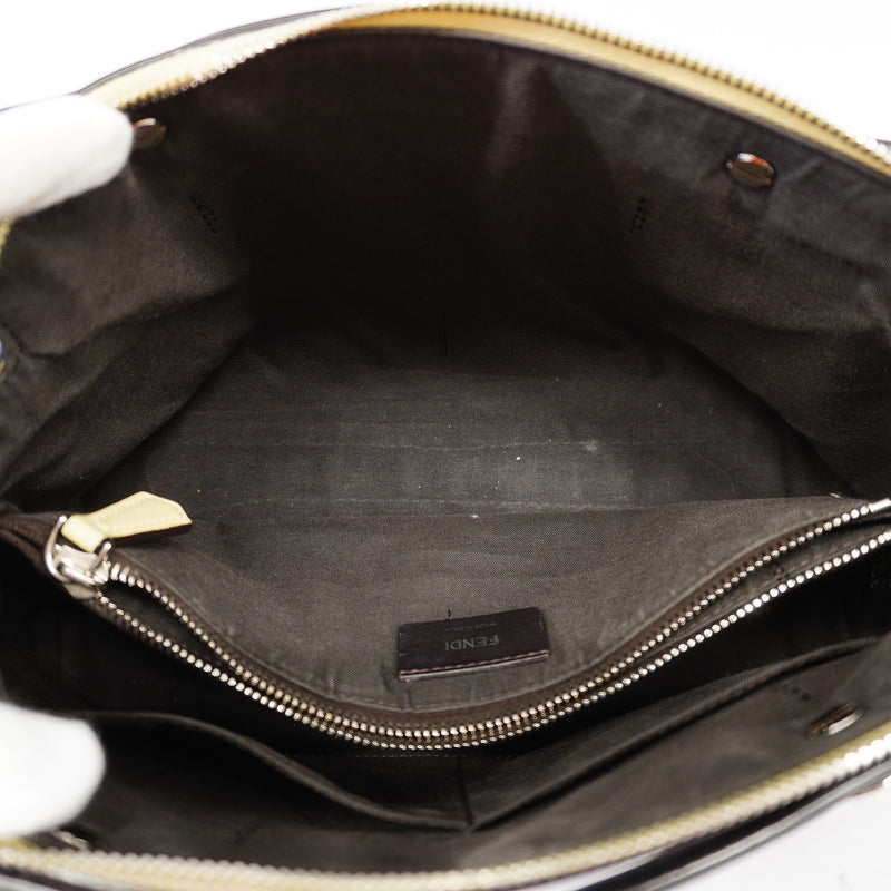 Auth Fendi 2way Bag By The Way Medium Womens Leather HandbagShoulder Bag Brown