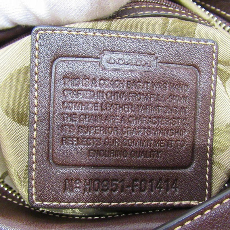 Coach COACH Leather F01414 Bag Shoulder Ladies