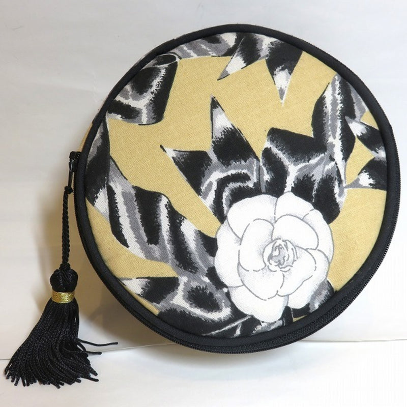 Chanel CHANEL Camellia Cosmetic Pouch Floral Bag Ladies