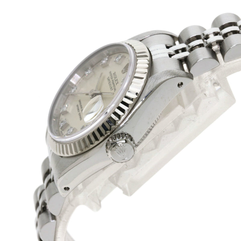 Rolex 69174G Datejust 10P Diamond Watch Stainless Steel / SS Ladies ROLEX