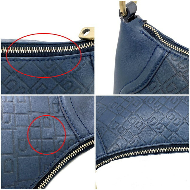Bally Handbag Blue Gold BECYLIA-SM Leather BALLY Bag Ladies