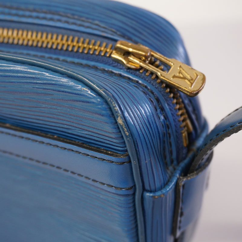 Auth Louis Vuitton Shoulder Bag Epi Genefille M52155 Toledo Blue