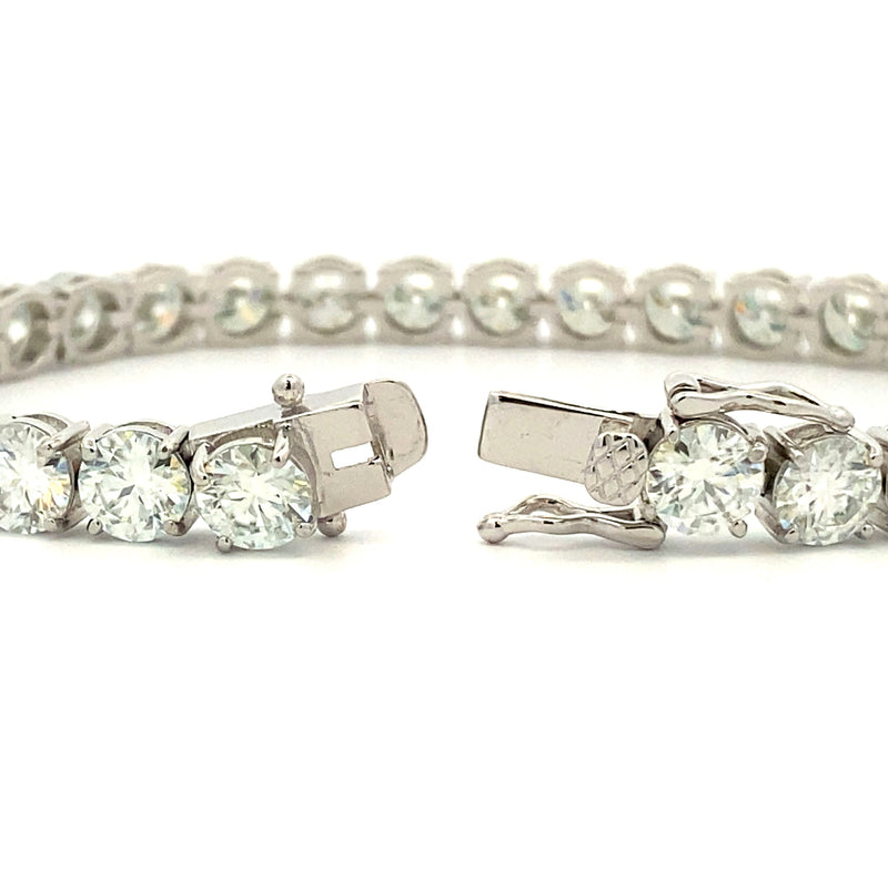 24.00ct Moissanite Tennis Bracelet Sterling Silver