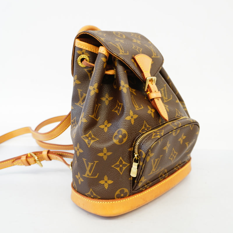 Auth Louis Vuitton Rucksack Monogram Mini Monsuri M51137