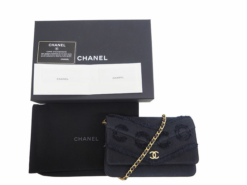 CHANEL Chain Wallet Dark Navy Shoulder Bag No. 29 COCO