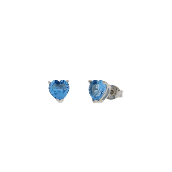 Genuine Blue Topaz Earrings Sterling Silver