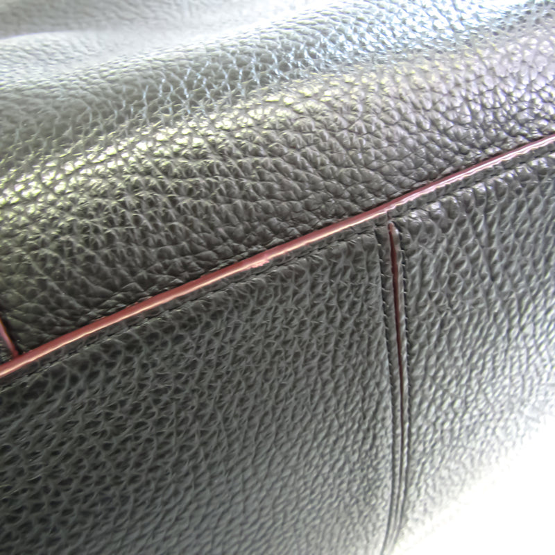 Coach F75715 Mens Leather Boston Bag Black