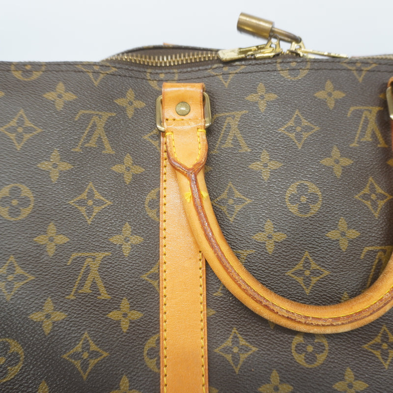 Auth Louis Vuitton Monogram Keepol Bandolier 50 M41416 Unisex Boston BagHandbag