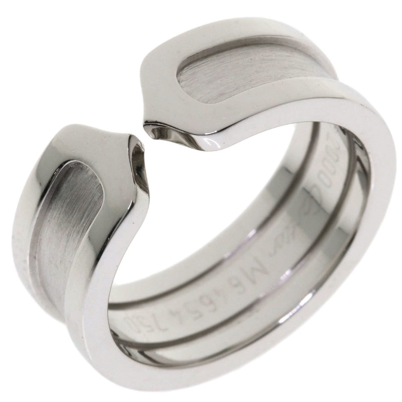 Cartier C2 Ring # 49 / K18 White Gold Ladies CARTIER