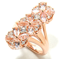 Enchanting Blush Blossom Morganite Ring