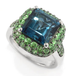 Brand New London Blue Topaz Ring