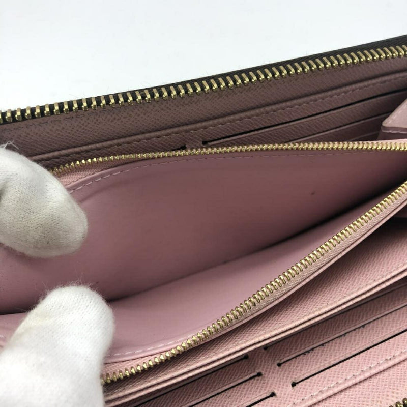LOUIS VUITTON M41894 Zippy Wallet Monogram Rose Ballerine Round Zip Louis Vuitton