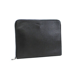 Coach Clutch Bag Second Back iPad Case Leather F25473 Black COACH Men's