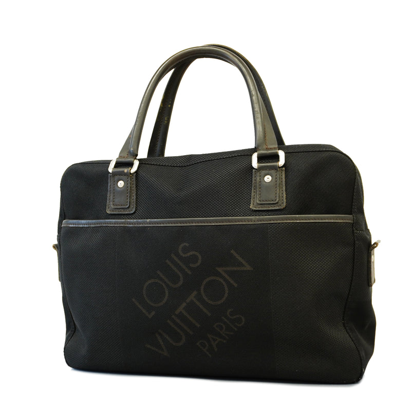 Auth Louis Vuitton Damier Geant Associate PM N58038 Mens Briefcase Noir