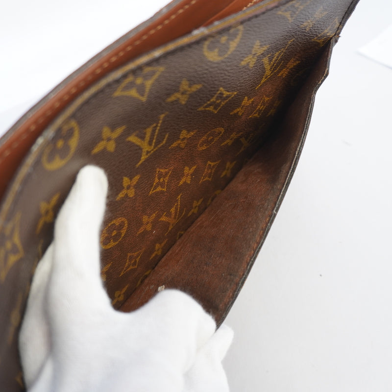 Auth Louis Vuitton Monogram Pochette Homme M51795 MenWomenUnisex Clutch Bag