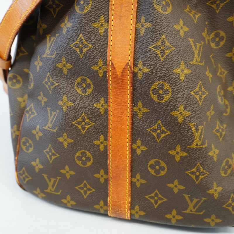 Auth Louis Vuitton Boston Bag Monogram Keepall Bandolier 60 M41412 Unisex