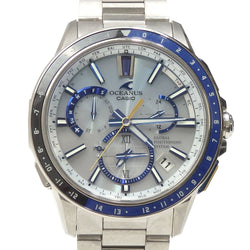 Casio Watch Oceanus Mens Solar Titanium Ceramic OCW-G1100C-7AJF Light Rechargeable Strass Blue World Limited 1500