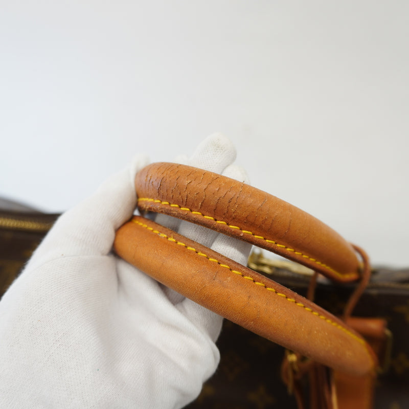 Auth Louis Vuitton Boston Bag Monogram Keepol 60 M41422 Unisex