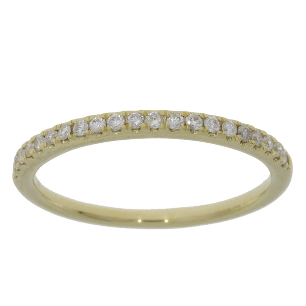 .17ct Diamond Wedding Band Ring 14KT Yellow Gold