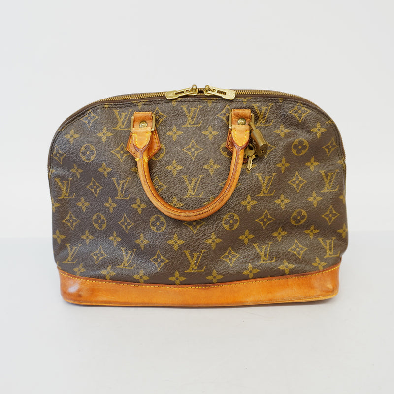 Auth Louis Vuitton Monogram Alma M51130 Womens Handbag