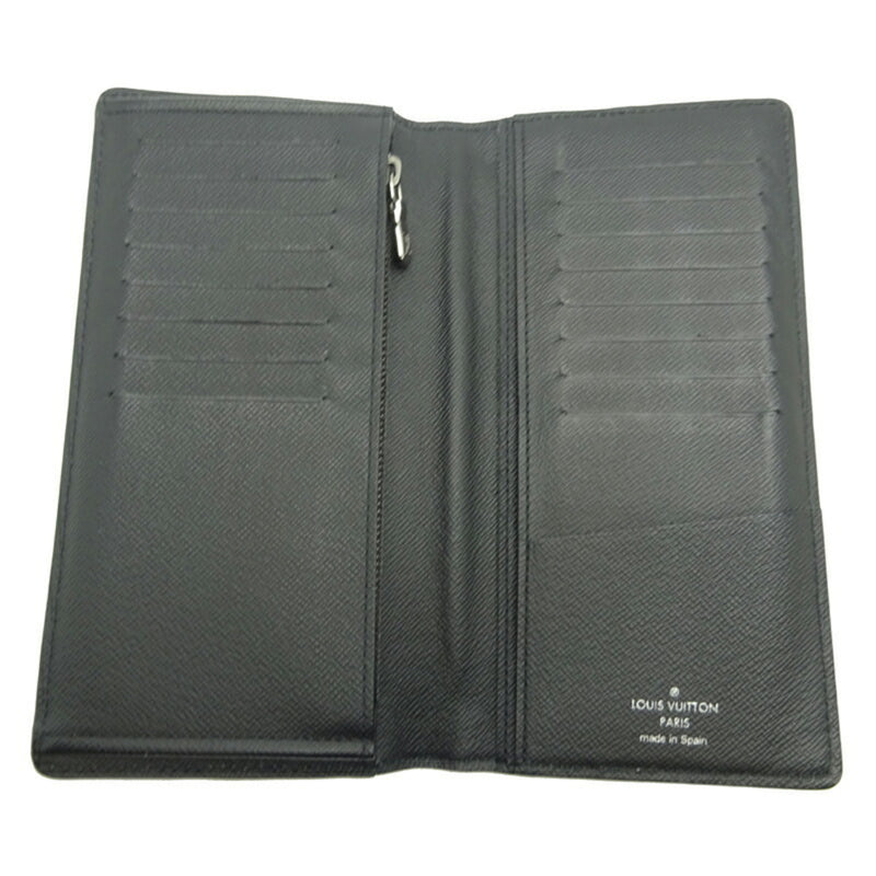 Louis Vuitton Brazza Wallet Mens Wallet M63027 Eclipse Split Black Gray (Silver)
