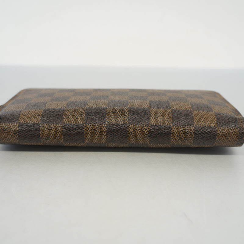 Auth Louis Vuitton Damier Zippy Wallet N60015 MenWomenUnisex Long Wallet (bi-fold)