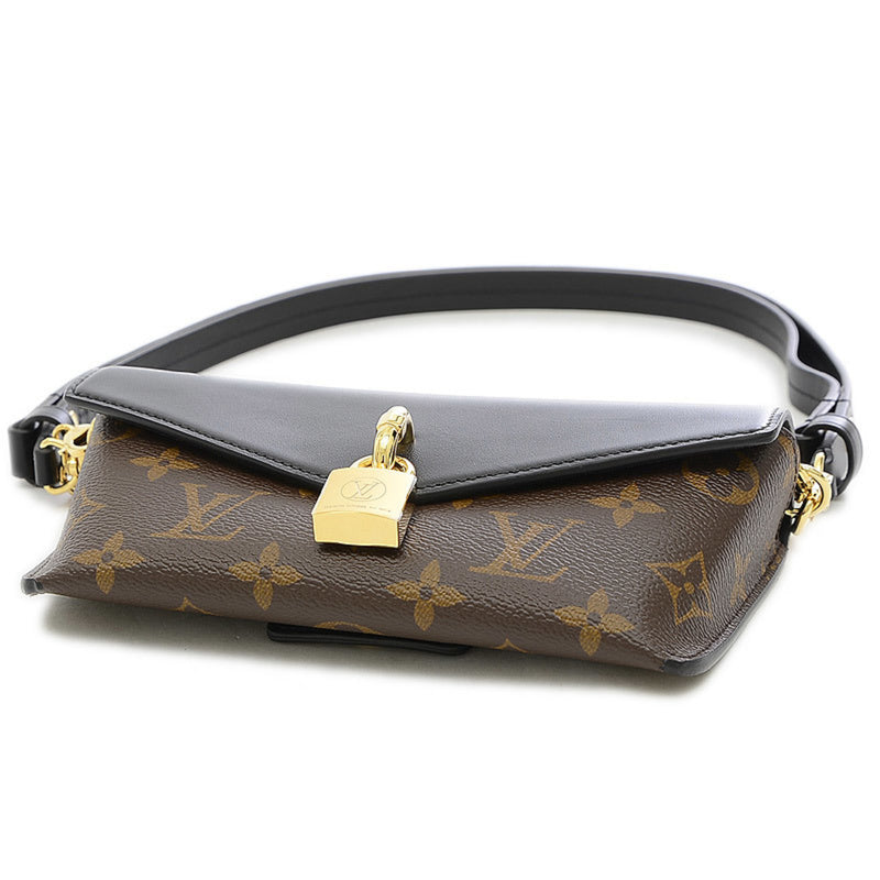 Louis Vuitton Monogram Padlock On Strap Chain Shoulder Bag Noir M80559