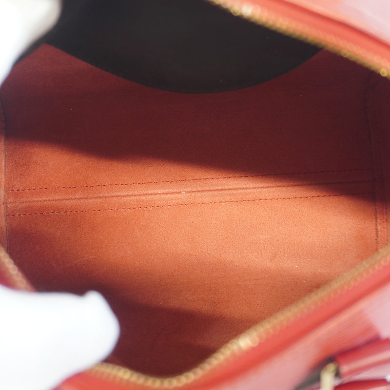 Auth Louis Vuitton Handbag Epi Speedy 25 M43017 Castilean Red