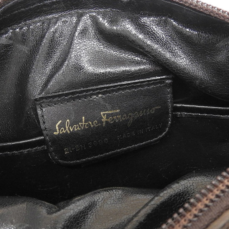 Salvatore Ferragamo Leather Shoulder Bag Brown