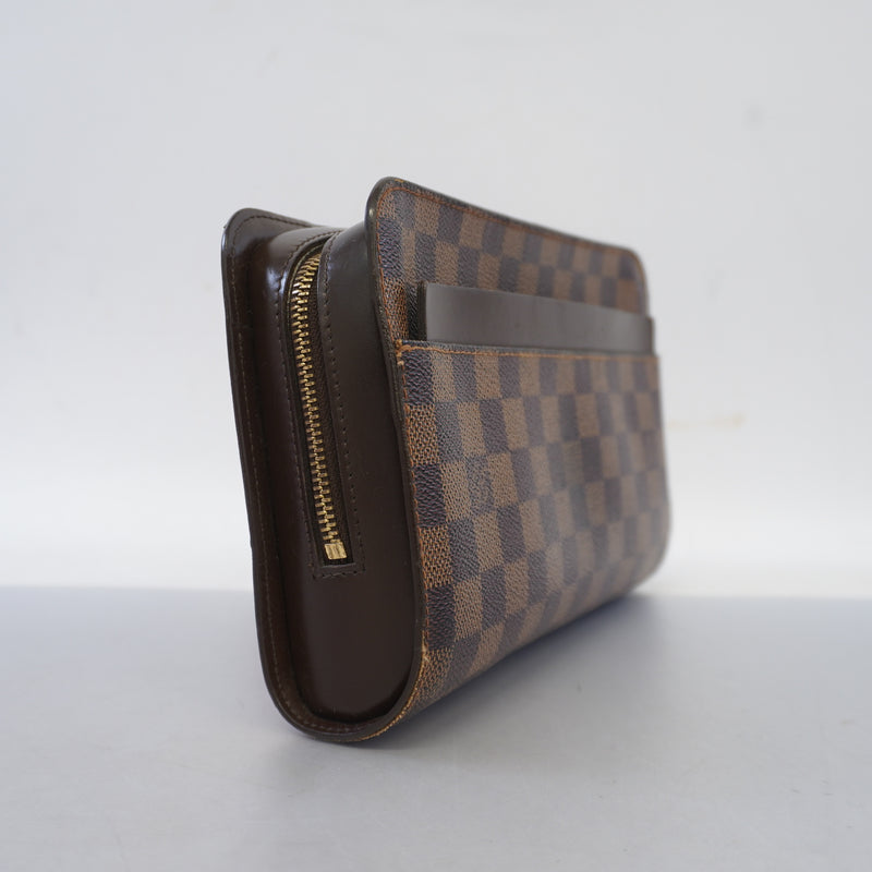 Auth Louis Vuitton Damier Saint Louis N51993 MenWomenUnisex Clutch Bag