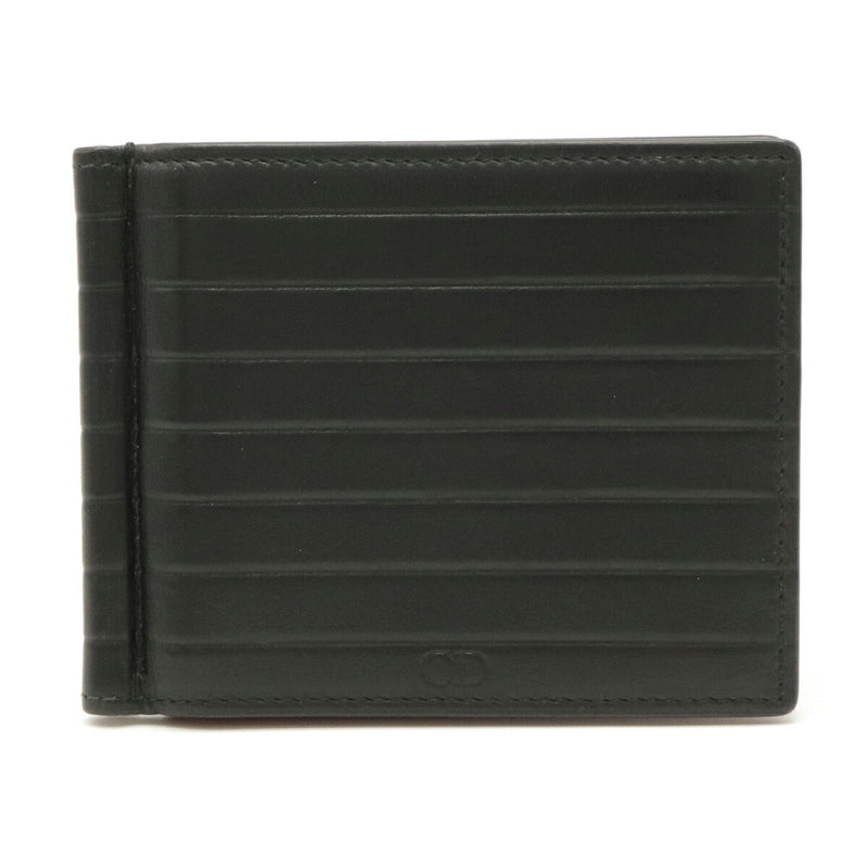 Christian Dior DIOR HOMME Homme bi-fold wallet with money clip leather black