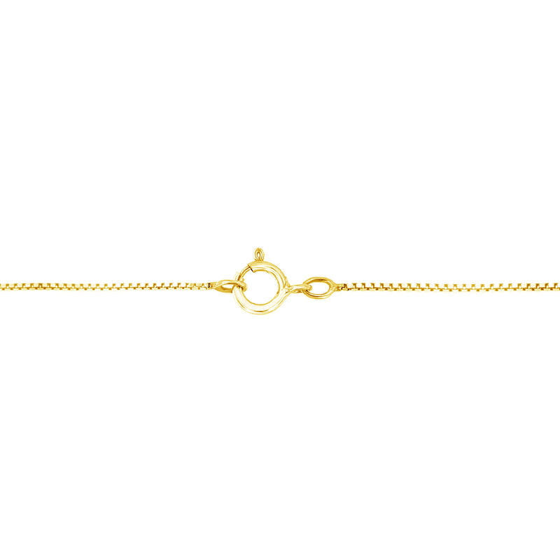 10K Yellow Gold Plated .925 Sterling Silver 1/10 Cttw Diamond Heart 18" Pendant Necklace (I-J Color, I2-I3 Clarity)