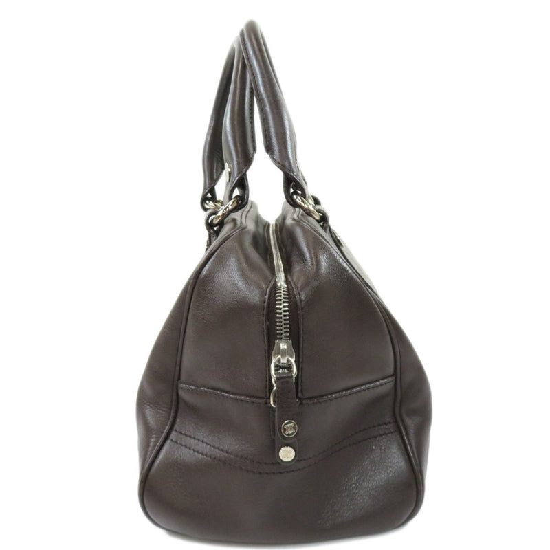 Celine metal fittings handbag leather ladies CELINE