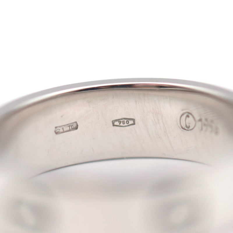Cartier Love Ring 58 No. 16.5 750 K18WG White Gold Womens Mens Jewelry