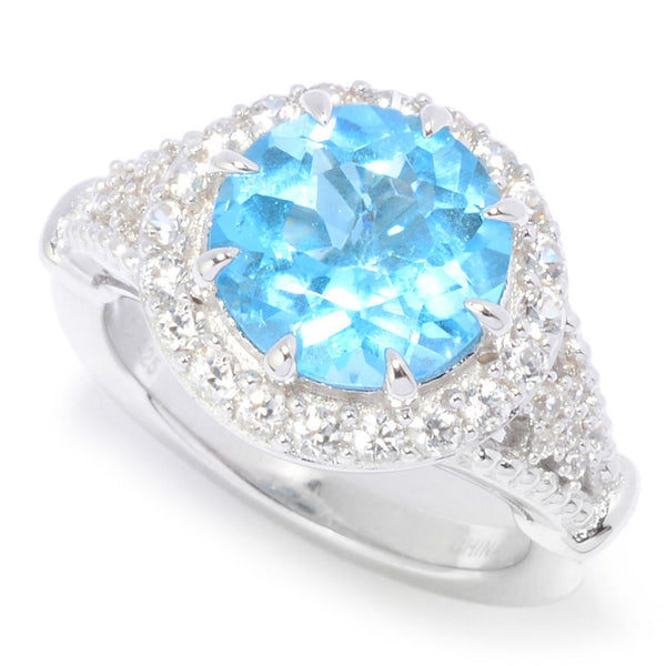 Brand New Swiss Blue Topaz Ring