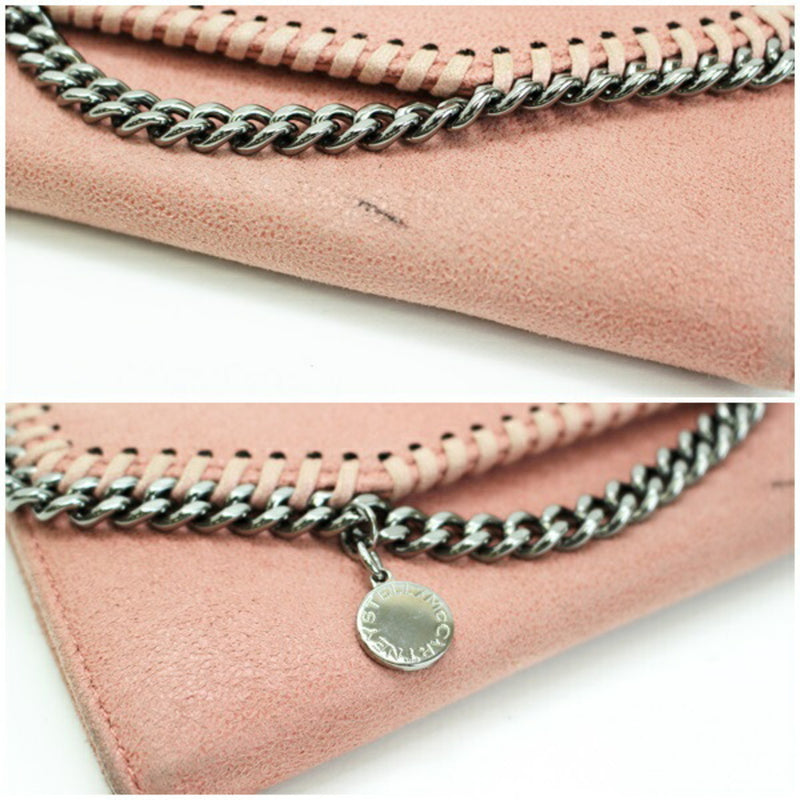 Stella McCartney Bi-Fold Wallet Salmon Pink STELLA MACARTNEY Ladies Suede