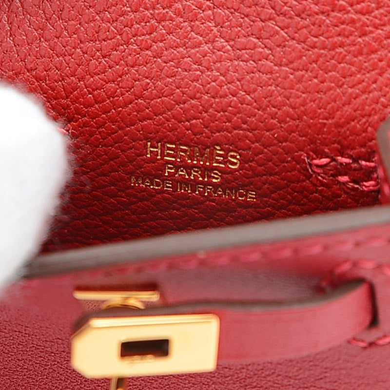 Hermes Kelly Twilly Charm Tadelact Rouge Viff Y stamp Handbag