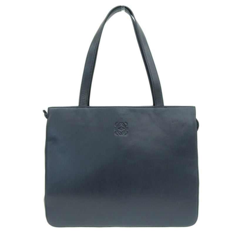 Loewe LOEWE bag ladies tote shoulder leather navy blue