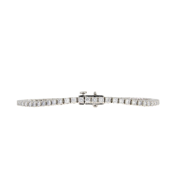 Lab Grown Diamond Tennis Bracelet 14KT White Gold