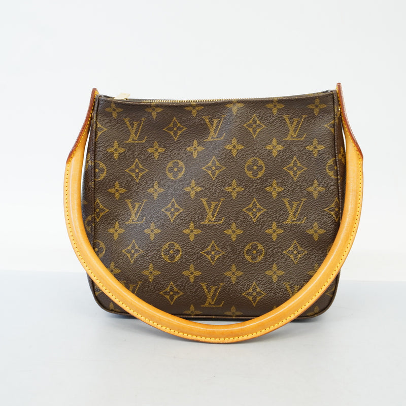 Auth Louis Vuitton Monogram Looping MM M51146 Womens Shoulder Bag