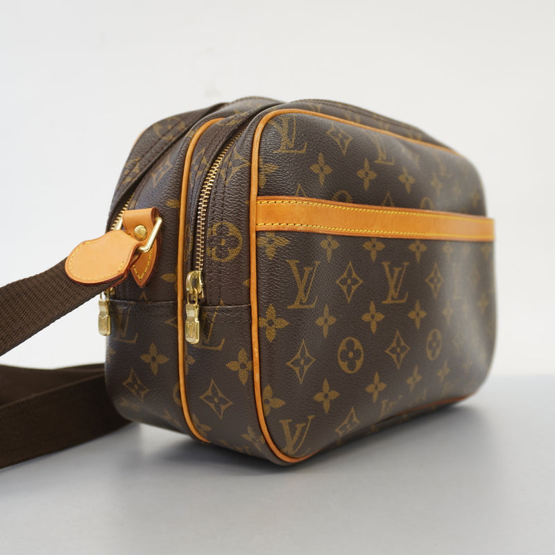 Auth Louis Vuitton Monogram Reporter PM M45254 Womens Shoulder Bag