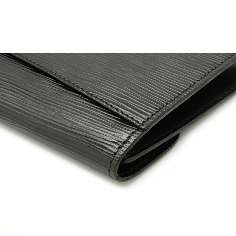 LOUIS VUITTON Epi Earl Deco Second Bag Clutch Leather Noir Black M52632