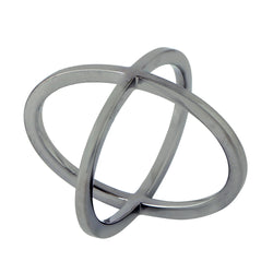Solid 925 Sterling Silver Criss Cross Ring Fine Jewelry