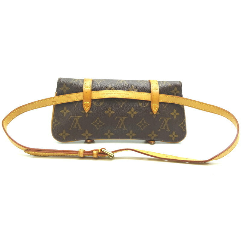 Louis Vuitton Pochette Marel Ladies Waist Bag M51159 Monogram Canvas Brown
