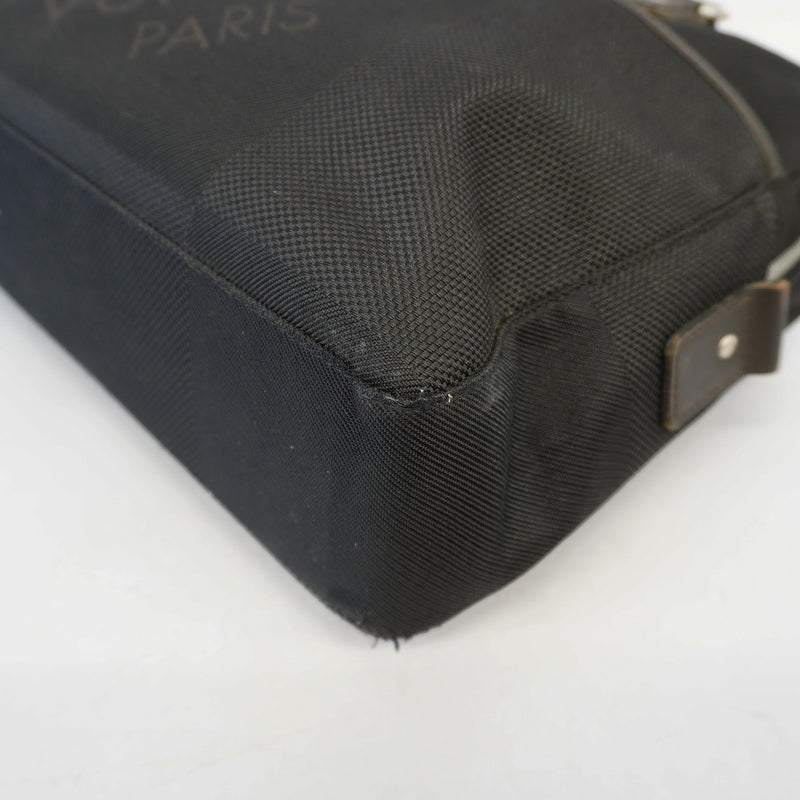 Auth Louis Vuitton Damier Geant Associate PM N58038 Mens Briefcase Noir