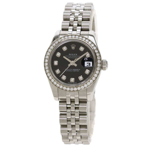 Rolex 179384G Datejust 10P Diamond Watch Stainless Steel / SS Ladies ROLEX