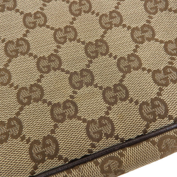 Gucci GG Canvas 122790 Womens GG Canvas Shoulder Bag Beige