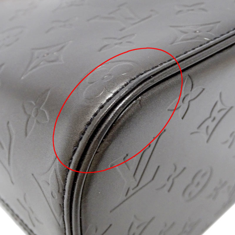 Louis Vuitton LOUIS VUITTON Bag Monogram Matte Womens Tote Shoulder Stockton M55112 Noir Black Dark Gray